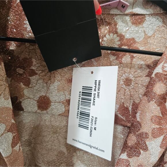 NWT Hansen & Gretel Vanessa Shirt in Hippie Shake - Picture 5 of 10